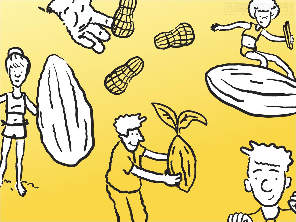 墨西哥LASTO FOODS堅果醬調(diào)味品包裝設(shè)計之手繪插畫設(shè)計