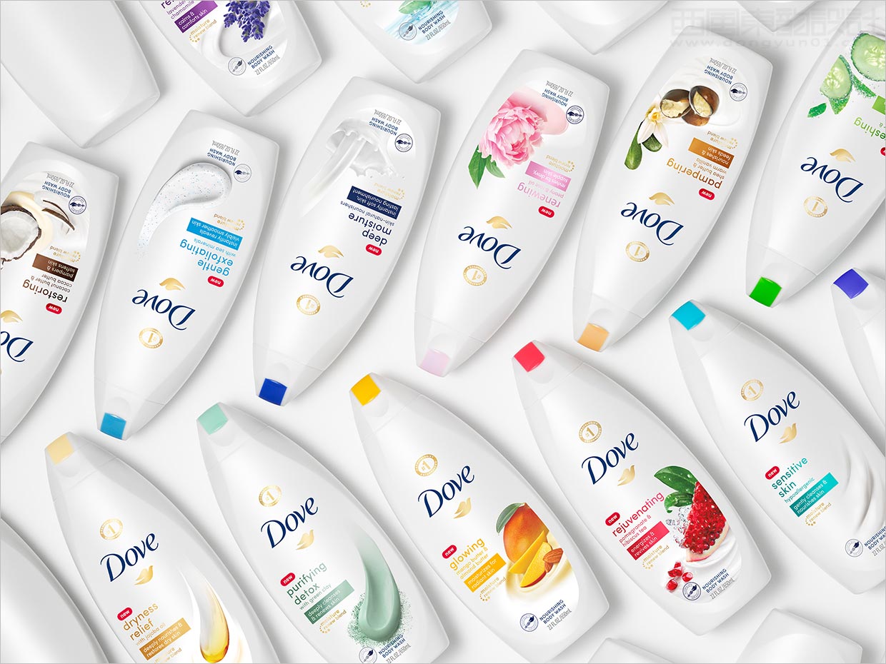 聯(lián)合利華Dove身體沐浴露個人護理產(chǎn)品包裝設計集合圖