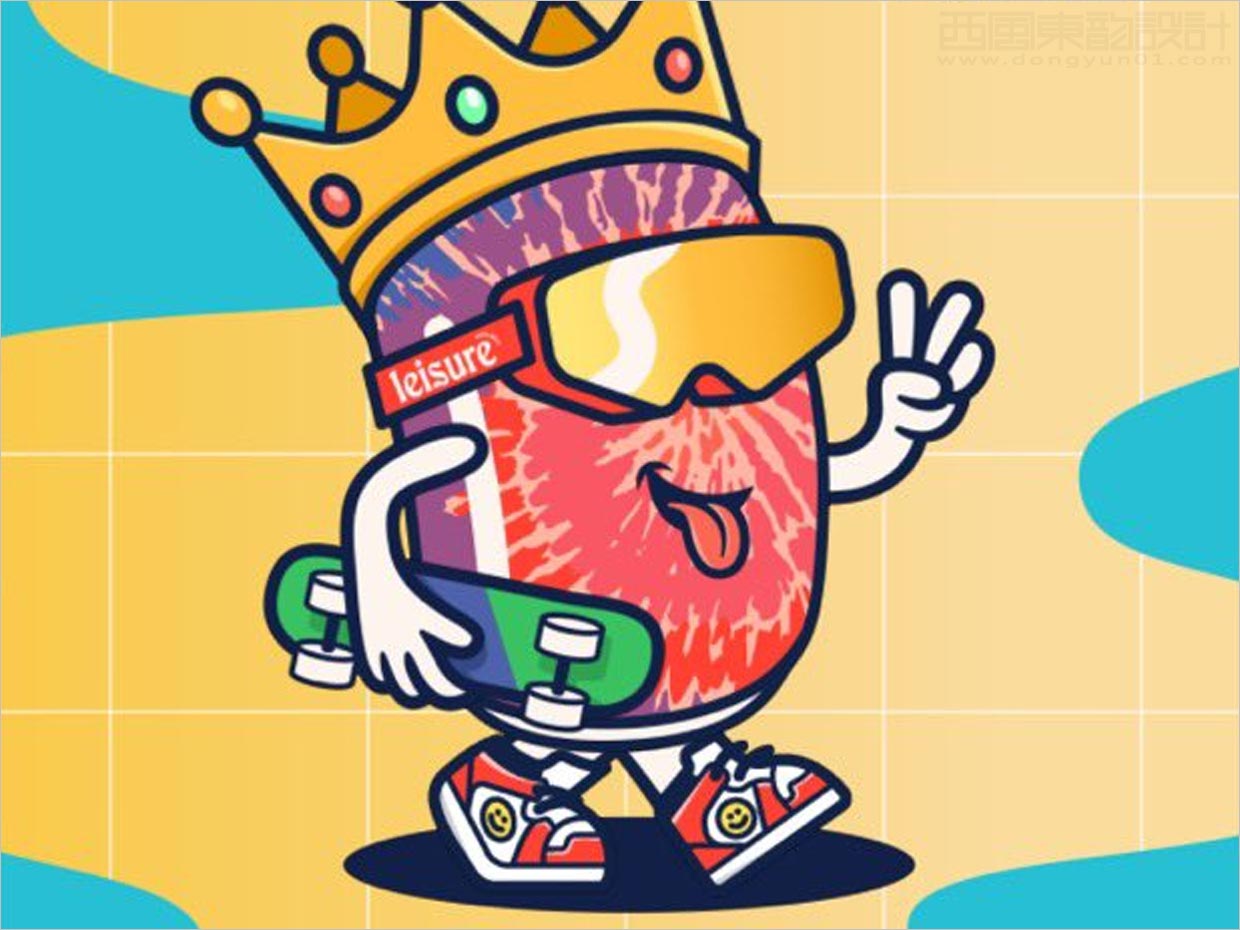 專為流媒體創(chuàng)意人士的Leisure功能飲料包裝設(shè)計之吉祥物設(shè)計