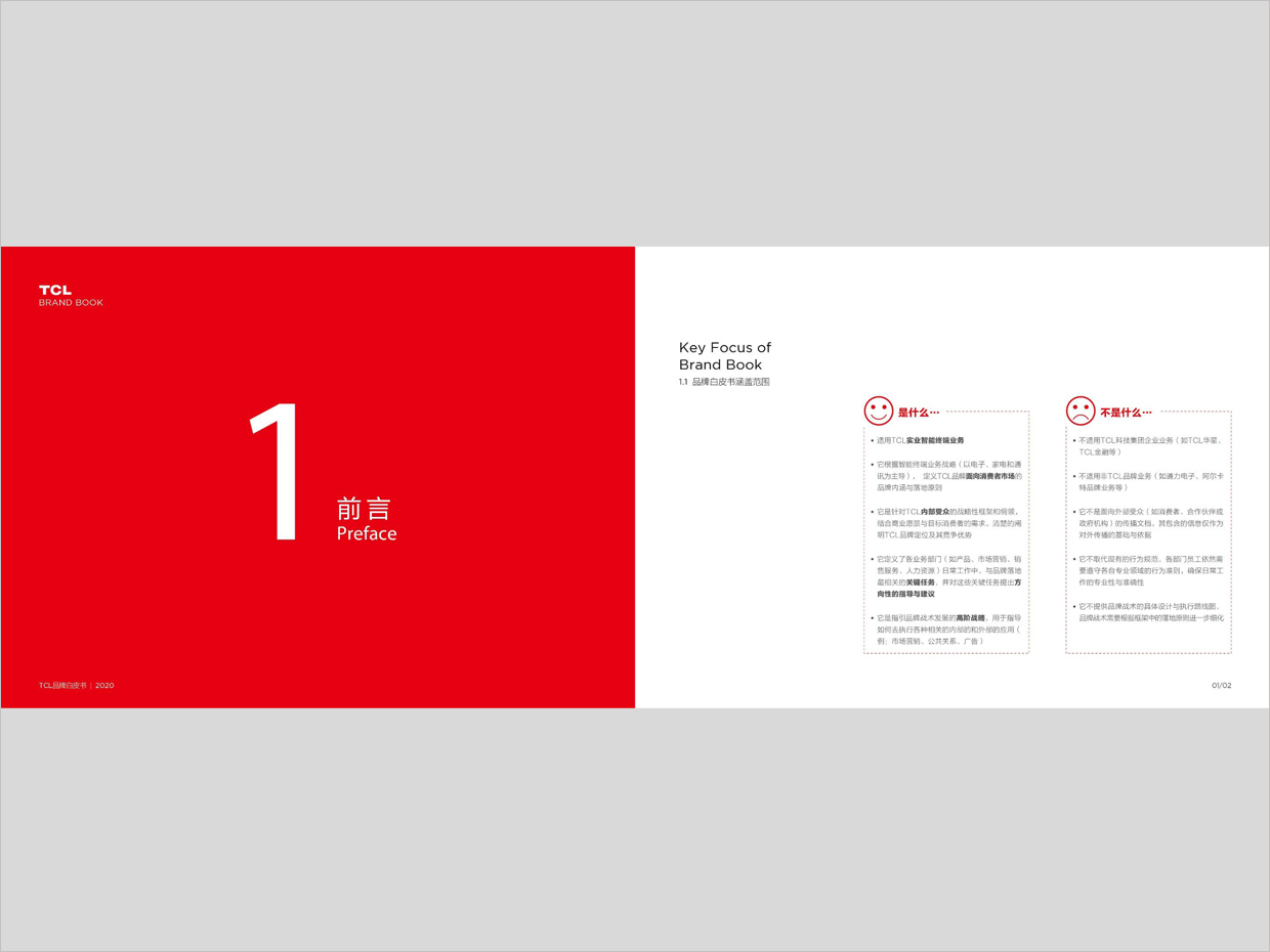 TCL科技集團公司智能終端業(yè)務(wù)品牌白皮書設(shè)計之前言頁面設(shè)計