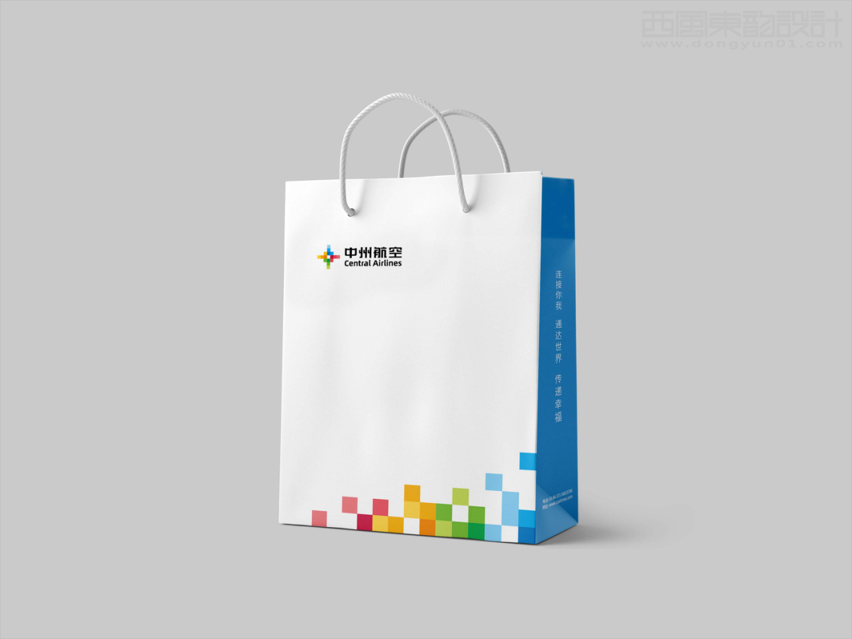 中州航空有限責任公司品牌形象vi升級設(shè)計之應用設(shè)計之手提袋設(shè)計 中州航空有限責任公司品牌形象vi升級設(shè)計之應用設(shè)計之手提袋設(shè)計