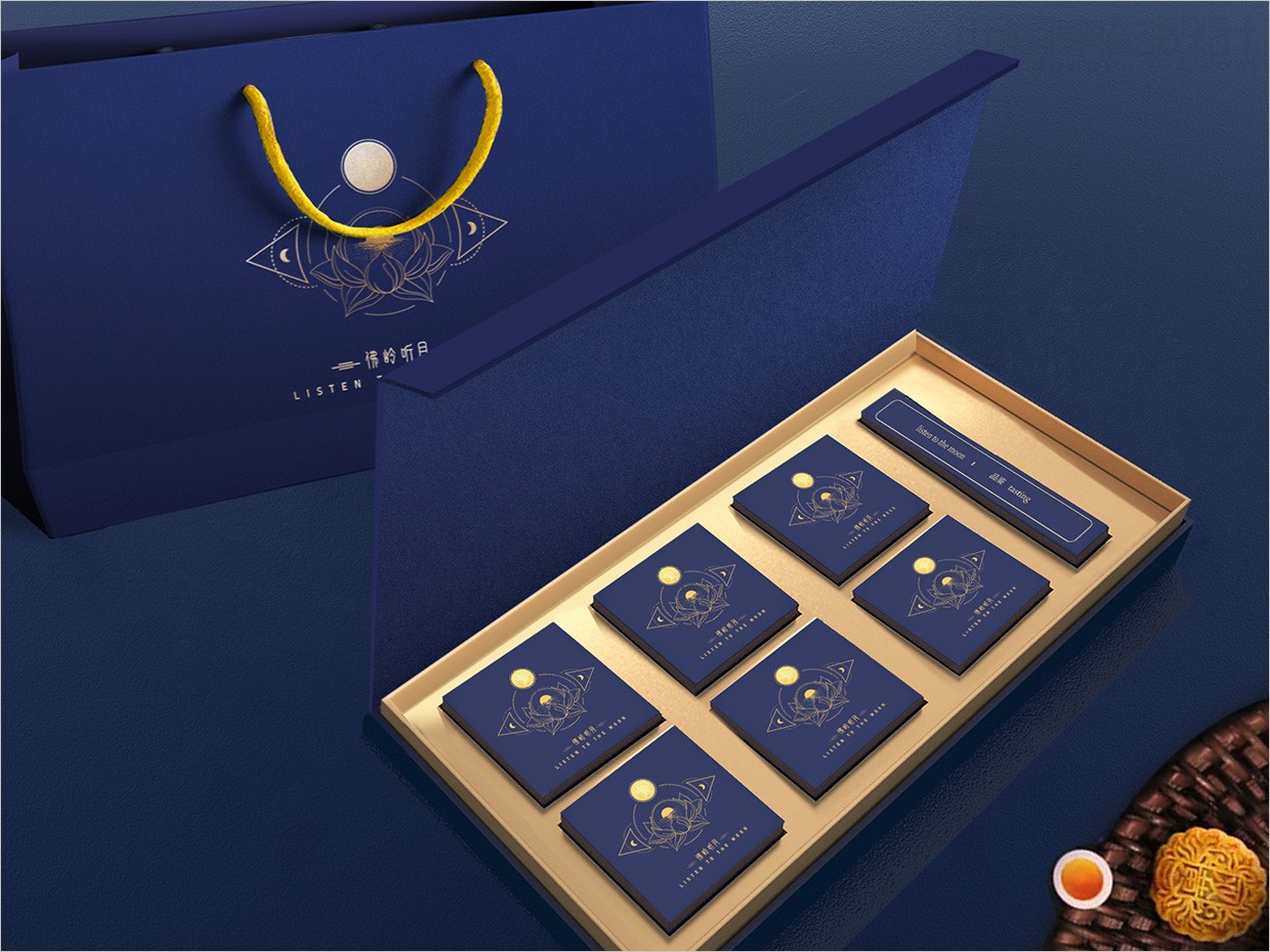 佛嶺聽月月餅禮盒包裝設(shè)計